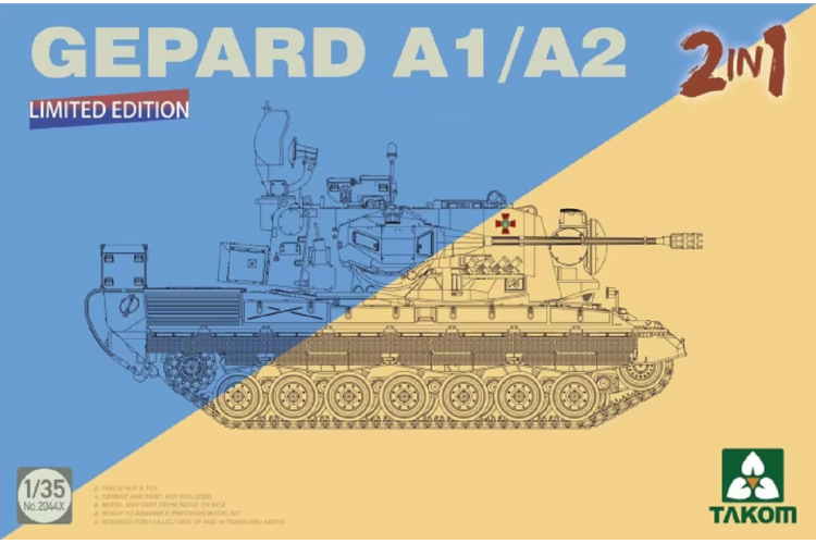 1:35 Takom 2044X Gepard A1/A2 - 2in1 Limited Edition - Tak2044x takom 1 - TAK2044X