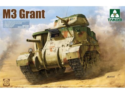 1:35 Takom 2086 M3 Grant WWII - Britse Medium Tank - Tak2086 1 - TAK2086