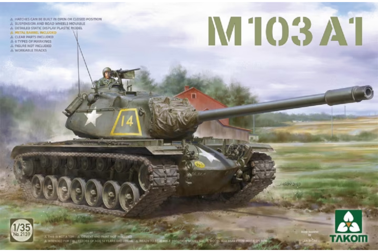 1:35 Takom 2139 M103A1 Tank - Tak2139 1 - TAK2139