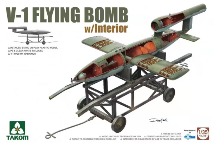 1:35 Takom 2151 V-1 Flying Bomb with Interior - Tak2151 1 - TAK2151