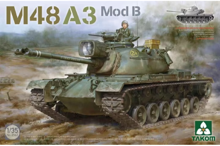 1:35 Takom 2162 M48A3 - Mod B Tank - Tak2162 1 - TAK2162