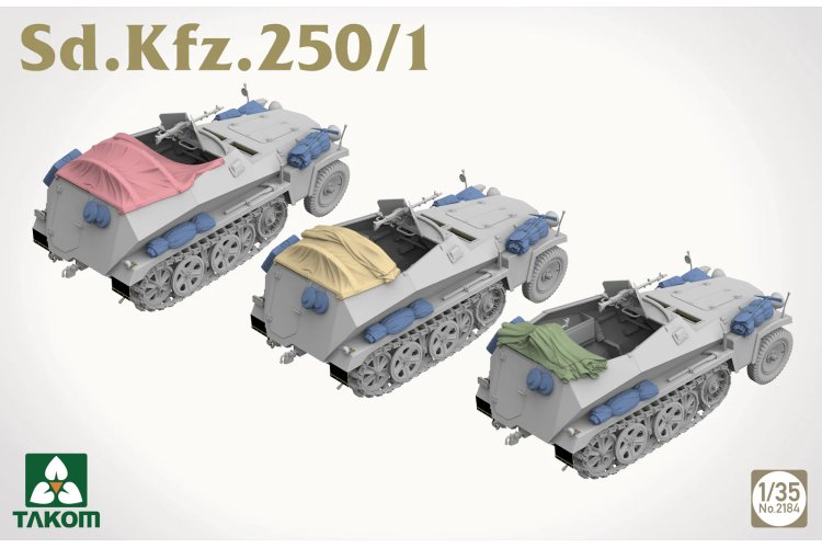 1:35 Takom 2184 Sd.Kfz.250/1 - Militair Voertuig - Tak2184 6 - TAK2184