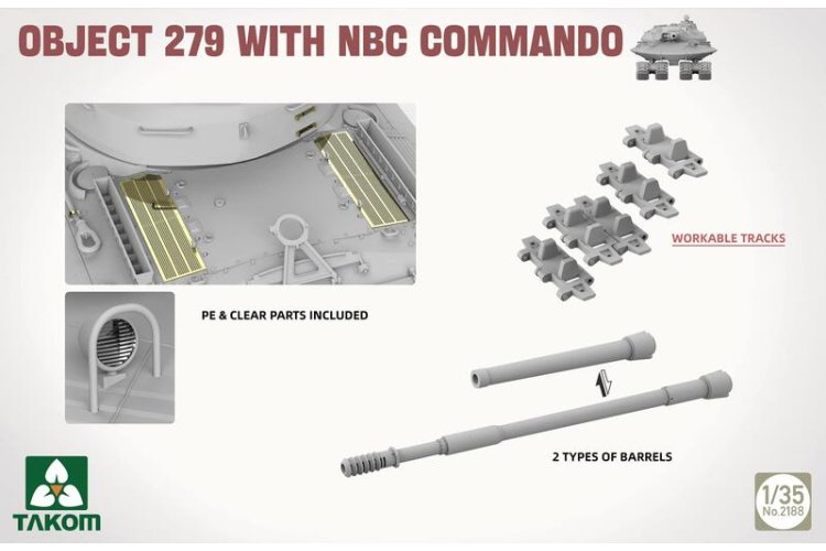 Takom Object 279 with NBC Command - 1:35 Model Kit