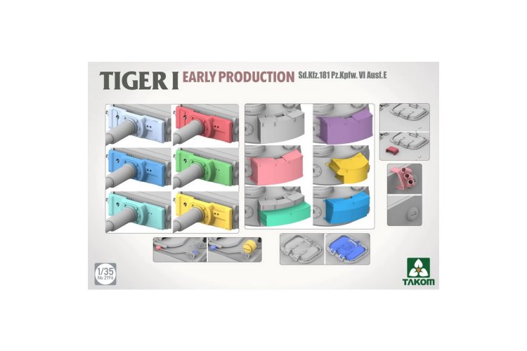1:35 Takom 2196 Sd.Kfz.181 Pz.Kpfw\.VI Tiger I Ausf. E - Vroege Productie - Tank - Tak2196 4 - TAK2196