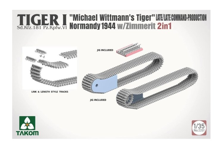 1:35 Takom 2201 Tiger I late productie met zimmerit Normandi&euml; 1944"Michael Wittmann's Tiger" - Tak2201 7 - TAK2201