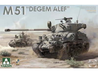 1:35 Takom 2208 M51 Degem Alef &ndash; Israeli Tank - Tak2208 1 - TAK2208
