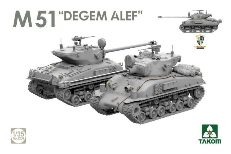 1:35 Takom 2208 M51 Degem Alef &ndash; Israeli Tank - Tak2208 3 - TAK2208