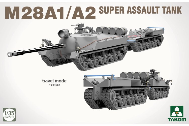 1:35 Takom 2210 M28A1/A2 Super Assault Tank &ndash; American Tank Destroyer - Tak2210 9 - TAK2210