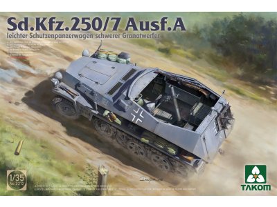 1:35 Takom 2212 Sd.Kfz.250/7 Ausf.A Leichter Sch&uuml;tzenpanzerwagen - Schwerer Granatwerfer - Duits Mortier Pantserinfanterievoertuig - Tak2212 1 - TAK2212