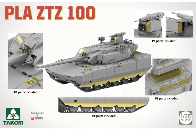 1:35 Takom 2222 PLA ZTZ 100 &ndash; Chinese Tank - Tak2222 6 - TAK2222