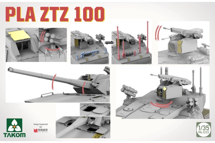 1:35 Takom 2222 PLA ZTZ 100 &ndash; Chinese Tank - Tak2222 8 - TAK2222