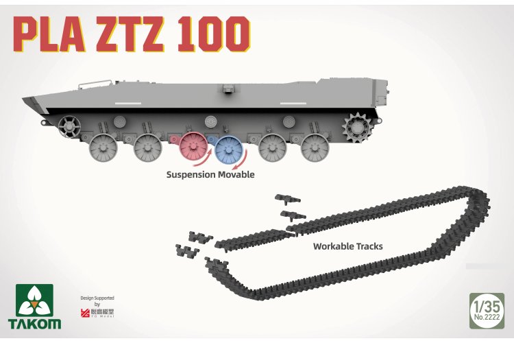 1:35 Takom 2222 PLA ZTZ 100 &ndash; Chinese Tank - Tak2222 9 - TAK2222