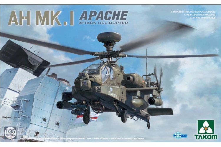 1:35 Takom 2604 AH Mk. 1 Apache - Attack Helicopter - Tak2604 1 - TAK2604