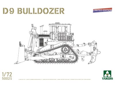 1:72 Takom 5002S Caterpillar D9 Bulldozer &ndash; Construction Vehicle - Limited Edition - Tak5002s 1 - TAK5002S