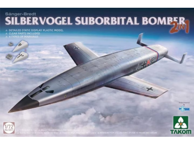 1:72 Takom 5017 Saenger-Bredt Silbervogel Suborbital Bomber - Tak5017 - TAK5017