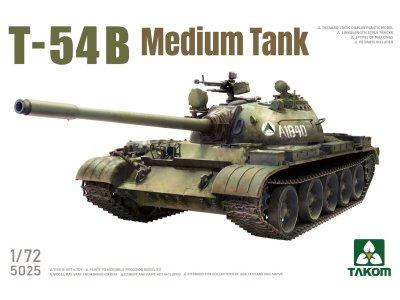 1:72 Takom 5025 T-54B - Sovjet Middelzware Tank - Tak5025 1 - TAK5025