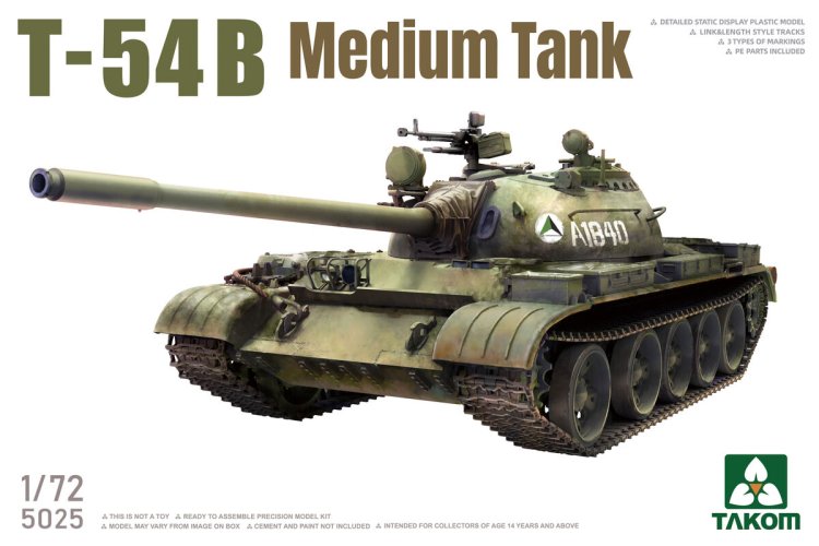 1:72 Takom 5025 T-54B - Sovjet Middelzware Tank - Tak5025 1 - TAK5025