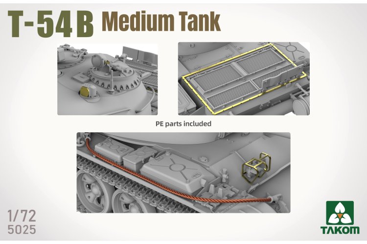 1:72 Takom 5025 T-54B - Sovjet Middelzware Tank - Tak5025 3 - TAK5025