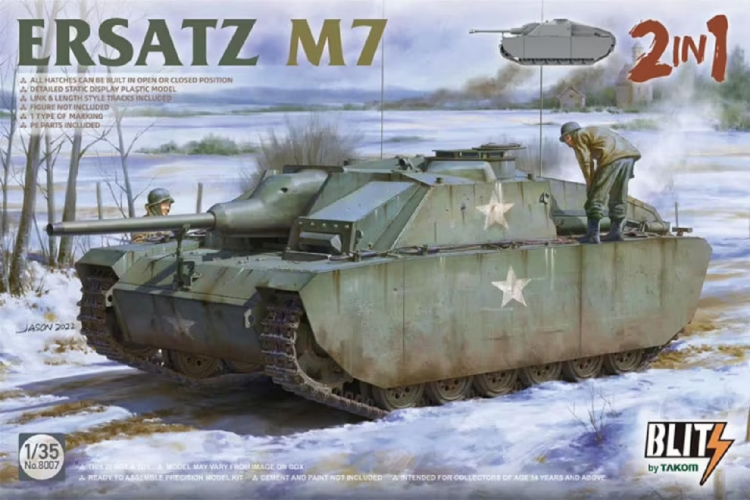 1:35 Takom 8007 Ersatz M7 - 2 in 1 - Tak8007 1 - TAK8007