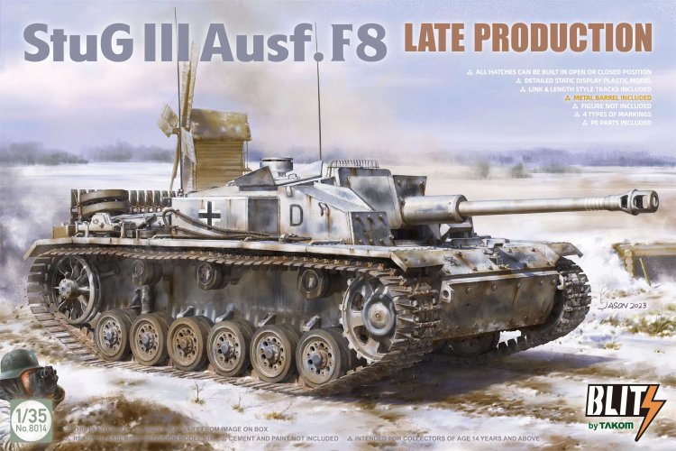 1:35 Takom 8014 Stug III Ausf.F8 - Late Production - Tak8014 1 - TAK8014