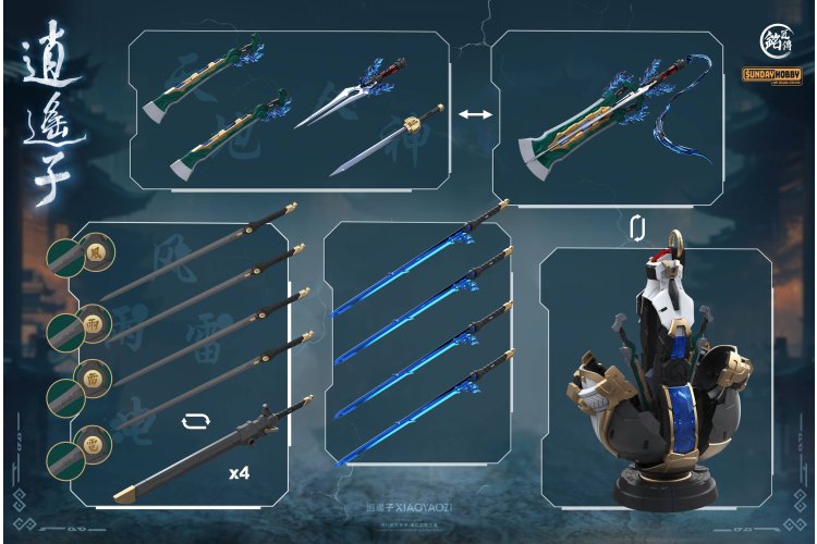 1:100 Takom MJZ003 Xiao Yao Zi - 22cm - 1 Mecha Figuur - Takmjz003 9 - TAKMJZ003