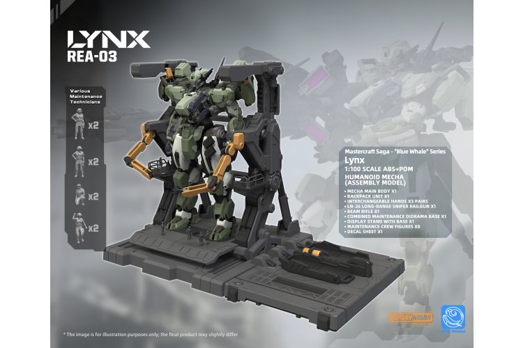 1:100 Takom REA03 LYNX - Mastercraft Saga Blue Whale Series - 8,2cm - 1 Mecha Figuur - Takrea03 2 - TAKREA03