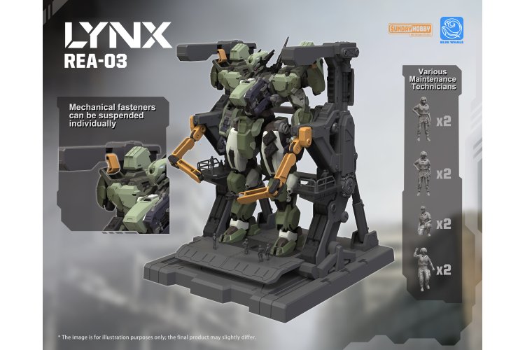 1:100 Takom REA03 LYNX - Mastercraft Saga Blue Whale Series - 8,2cm - 1 Mecha Figuur - Takrea03 6 - TAKREA03