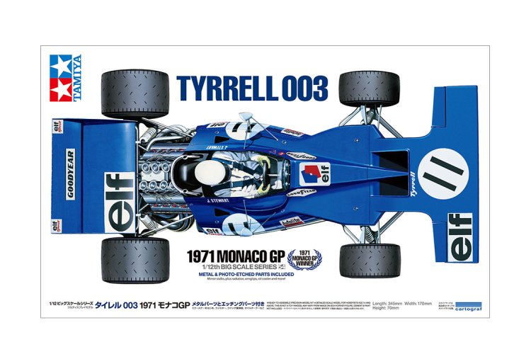 1:12 Tamiya 12054 Tyrrell 003 - 1971 Monaco Grand Prix - Tam12054 1 - TAM12054