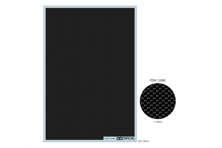 Tamiya 12680 Carbon Decal Plain - Extra Fine - Tam12680 xs - TAM12680-XS