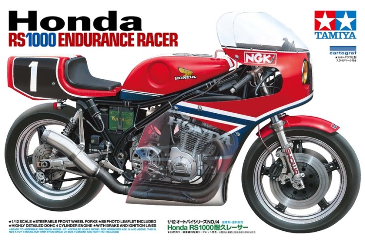 1:12 Tamiya 14014 Honda RS1000 Endurance Racer 1981 - Japanse Racemotor - Tam14014 1 - TAM14014