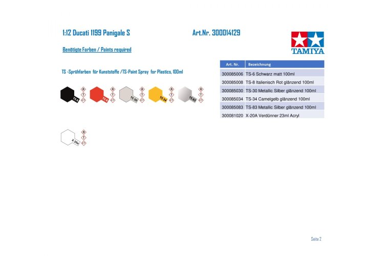 1:12 Tamiya 14129 Ducati 1199 Panigale S - Motorfiets - Tam14129 11 - TAM14129
