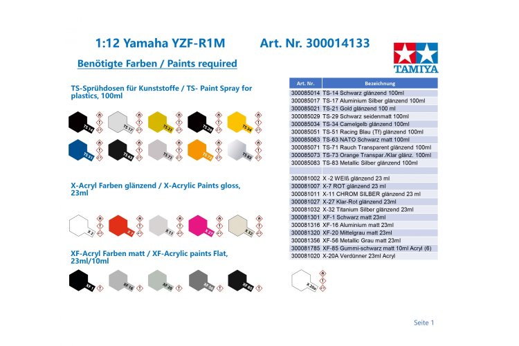 1:12 Tamiya 14133 Yamaha YZF-R1M - Tam14133 2 1 - TAM14133