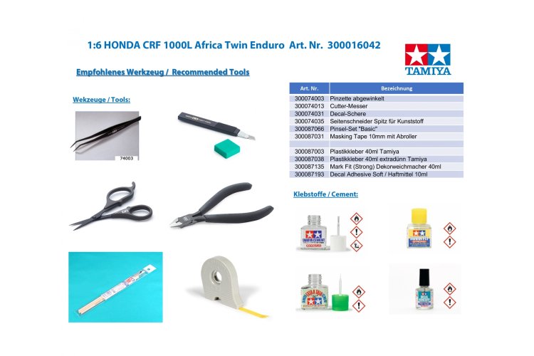 1:6 Tamiya 16042 Honda CRF1000L Africa Twin - Tam16042 4 1 - TAM16042