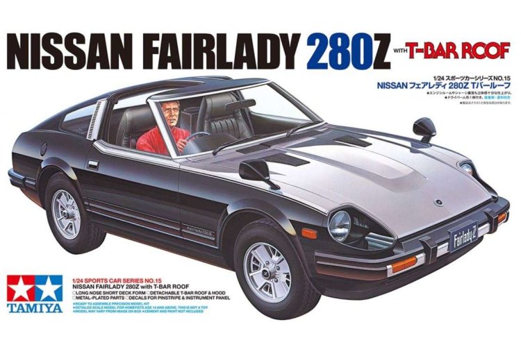 1:24 Tamiya 24015 Nissan Fairlady 280Z T-Bar Roof Car - Tam24015 nissan fairlady tbar dac 2 - TAM24015