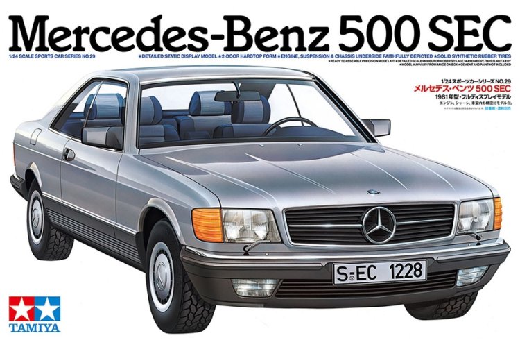 1:24 Tamiya 24029 Mercedes-Benz 500SEC - CL-Klasse (C126) - Luxe Coup&eacute; - Auto - Tam24029 1 - TAM24029