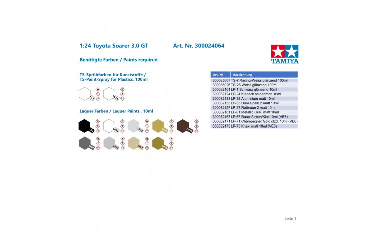 1:24 Tamiya 24064 Toyota Soarer 3.0 GT Limited - 1985 - Tam24064 2verf - TAM24064