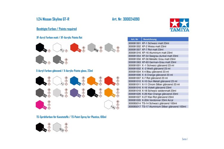 1:24 Tamiya 24090 Nissan Skyline GT-R - R32 1989 - Japanse Auto - Tam24090 6 - TAM24090