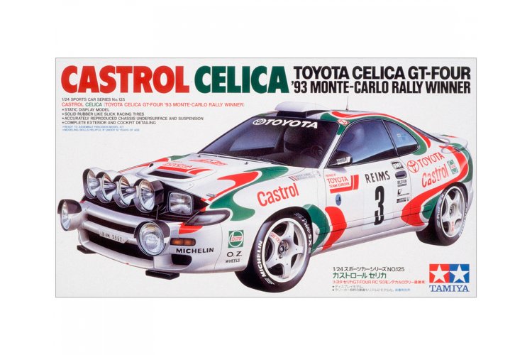 1:24 Tamiya 24125 Castrol Toyota Celica GT-Four - 93 Monte-Carlo Rally Winner - Tam24125 1 1 - TAM24125