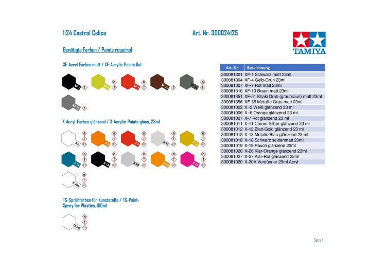 1:24 Tamiya 24125 Castrol Toyota Celica GT-Four - 93 Monte-Carlo Rally Winner - Tam24125 2 - TAM24125