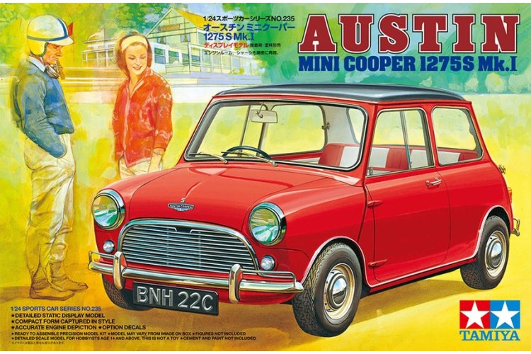 1:24 Tamiya 24235 Austin Mini Cooper 1275S Mk.I - Britse Auto - Tam24235 1 - TAM24235