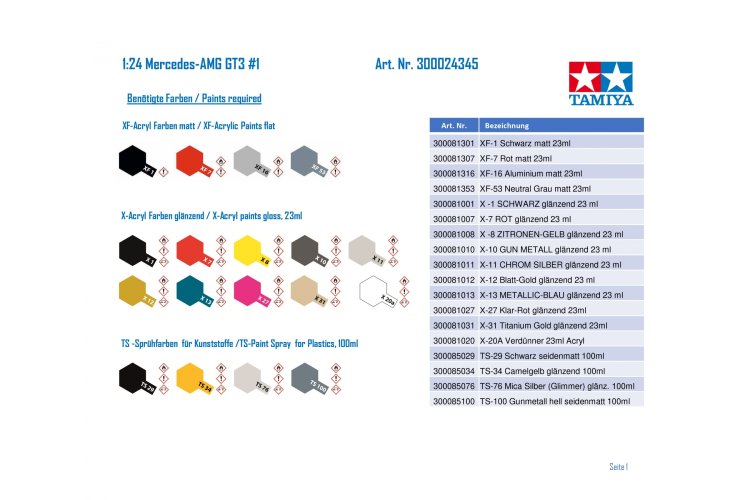 1:24 Tamiya 24345 Mercedes-AMG GT3 - Tam24345 2 1 - TAM24345