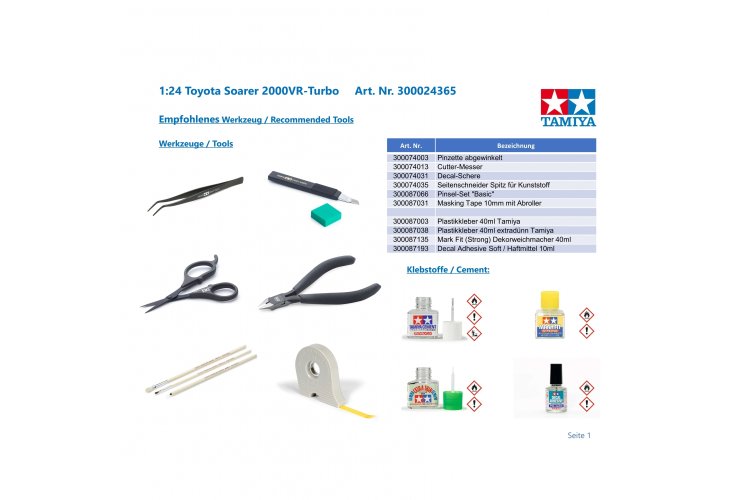 1:24 Tamiya 24365 Toyota Soarer 2000VR-Turbo Auto - Tam24365 4 - TAM24365