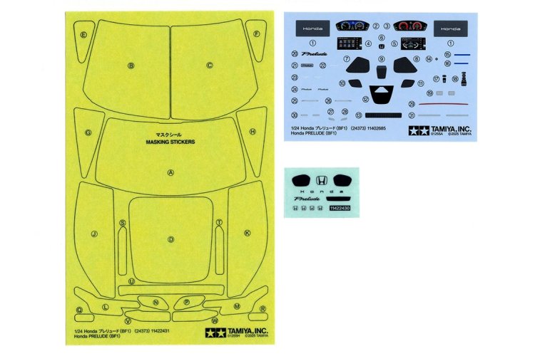1:24 Tamiya 24373 Honda Prelude (BF1) - Auto - Tam24373 10 - TAM24373