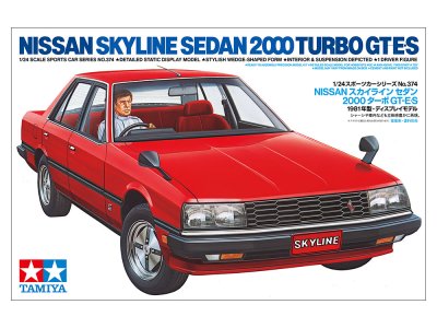 1:24 Tamiya 24374 Nissan Skyline R30 Sedan 2000 Turbo GT-E.S - Auto - Tam24374 1 - TAM24374