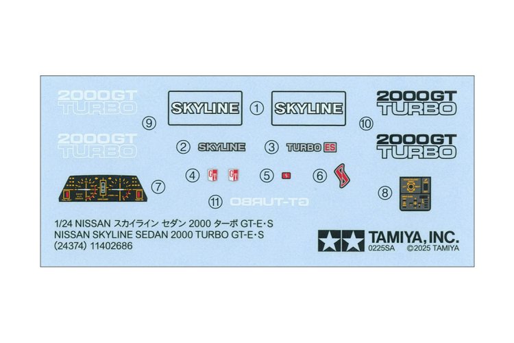 1:24 Tamiya 24374 Nissan Skyline R30 Sedan 2000 Turbo GT-E.S &ndash; Car - Tam24374 5 - TAM24374