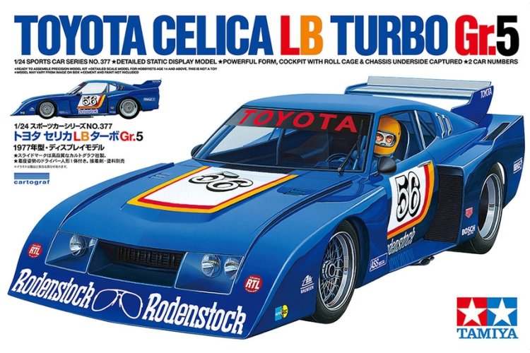 1:24 Tamiya 24377 Toyota Celica LB Turbo Gr.5 - Japanse Raceauto - Tam24377 1 - TAM24377