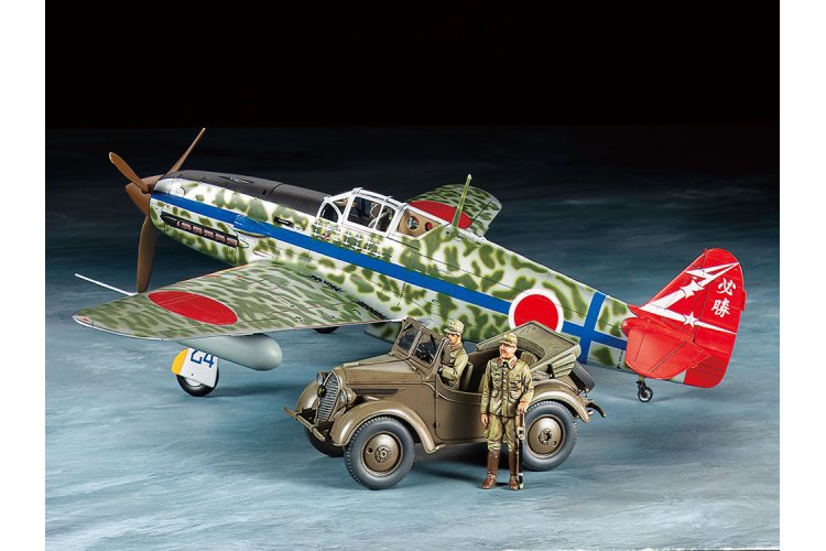 1:48 Tamiya 25203 Kawasaki Ki-61-Id Hien (Tony) & 4x4 Light Vehicle Korugane Set - Tam25203 5 - TAM25203