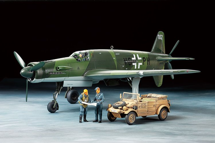 1:48 Tamiya 25206 Dornier Do335A Pfeil & Kubelwagen Type 82 Set - Tam25206 2 - TAM25206