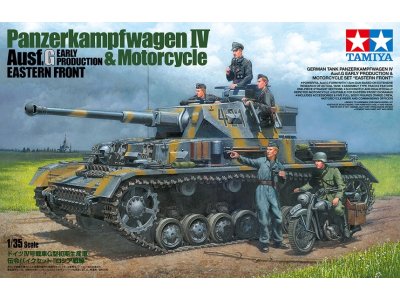 1:35 Tamiya 25209 Panzerkampfwagen IV Ausf G. Early Production & Motorcycle Eastern Front - Tam25209 1 - TAM25209