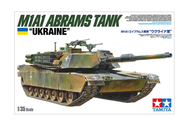 1:35 Tamiya 25216 U.S. M1A1 Abrams Tank - Ukraine - Tam25216 1 - TAM25216